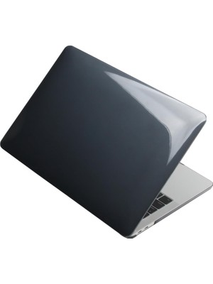 Storemax MacBook Air 13 Kılıf A1369 A1466 2010 2017 Kristal Parlak Şeffaf Sert Kapak Çizilmez Koruma Eski USB Girişli Seri Uyumlu Siyah