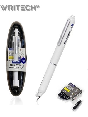 Writech Basmalı Dolma Kalem +5 Yedek Kartuş Hediyeli (Mavi Mürekkep)