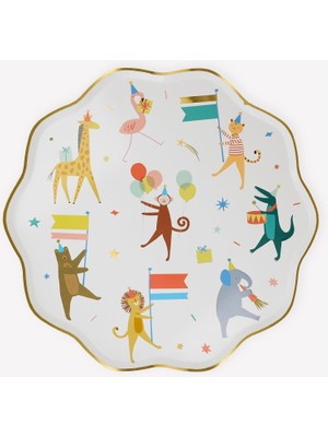 Storemax - Dinner Plates - Hayvan Geçit Töreni Tabaklar (L) (8'li)