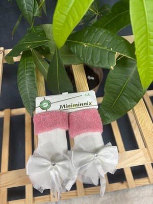 Fiyonklu Aksesuarlu Havlu Çorap