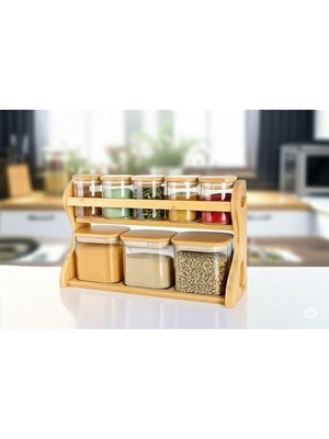 Storemax Bambu Serisi 8'li Kare Borasilikat Seti