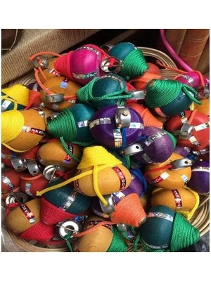 Storemax Nostaljik Ahşap Topaç Oyuncak 5'li Demet