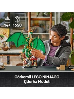 Storemax Muhafız Ejderha 71847 – 14 Yaş ve Üzeri Çocuklar Için Usta Wu Minifigürü ve Detaylı Ejderha Figürü Içeren Koleksiyonluk Yaratıcı Oyuncak Yapım Seti, Doğum Günü Hediyesi (1650 Parça)