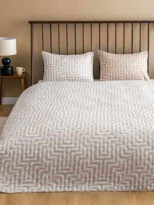 Lc Waikiki Yeni Sezon Çizgi Desenli Çift Kişilik Yatak Örtüsü