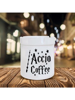 Accio Cafe Baskılı Seramik Küllük