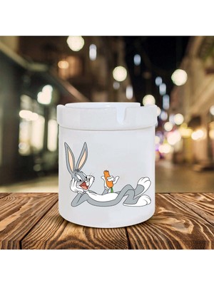 Bugs Bunny Baskılı Seramik Küllük