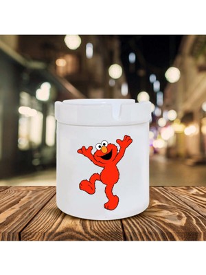 Susam Sokağı Elmo Temalı Seramik Küllük