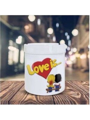 Şıpsevdi Baskılı Küllük Seramik Kül Tablası