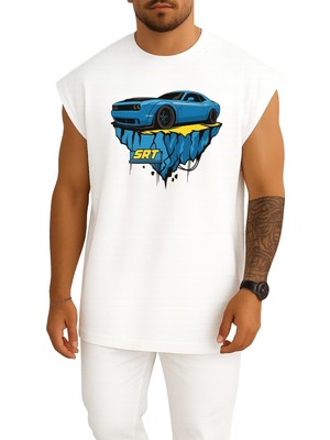 Bahriyeli Collection Oversize Dodge Srt Göğüs Baskılı Atlet