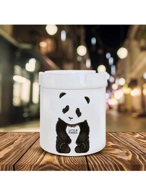 Little Panda Temalı Seramik Şık Küllük