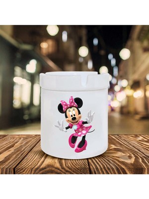 Minnie Baskılı Seramik Şık Küllük