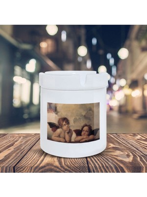 The Sistine Madonna Küllük Raphael Baskılı Kül Tablası K-22