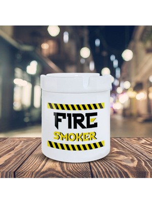 Fire Smoker Küllük Tehlike Baskılı Kül Tablası K-130