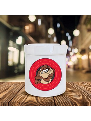 Tazmanya Canavarı Baskılı Seramik Küllük