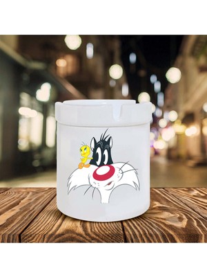 Sylvester Baskılı Seramik Küllük