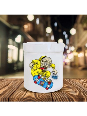 Baskılı Seramik Küllük