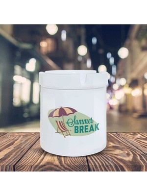Summer Break Baskılı Küllük Kül Tablası- KL262