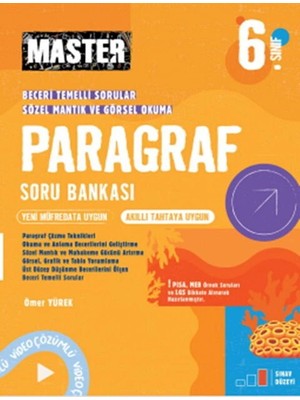 Okyanus Yayınları 6. Sınıf Paragraf Soru Bankası Video Çözümlü Master Sınav Bilgisi ile Etkili Hazırlık