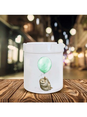 Uçan Balon ve Tembel Hayvan Seramik Küllük