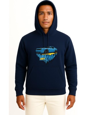 Bahriyeli Collection Kapüşonlu Dodge Srt Göğüs Baskılı Unisex Sweatshirt