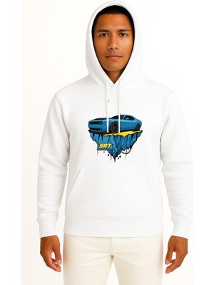 Bahriyeli Collection Kapüşonlu Dodge Srt Göğüs Baskılı Unisex Sweatshirt