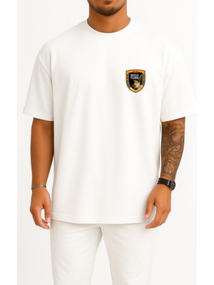 Bahriyeli Collection Oversize Solotürk F16 Gösteri Ekibi Cep ve Sırt Tasarımlı Unisex T-Shirt