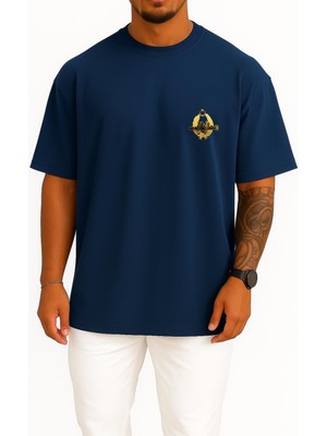Bahriyeli Collection Oversize Sat Bröve Cep Tasarımlı Unisex T-Shirt