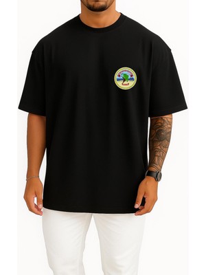 Bahriyeli Collection Oversize Amfibi Deniz Piyade Cep Tasarımlı Unisex T-Shirt