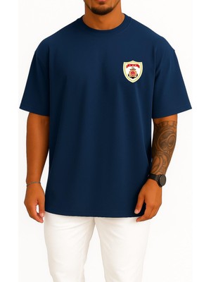 Bahriyeli Collection Oversize 701 Tcsg Dost Sahil Güvenlik Cep ve Sırt Tasarımlı Unisex T-Shirt