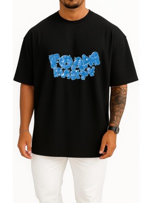 Bahriyeli Collection Oversize Foam Party Entertainment Dress Göğüs Tasarımlı Unisex T-Shirt