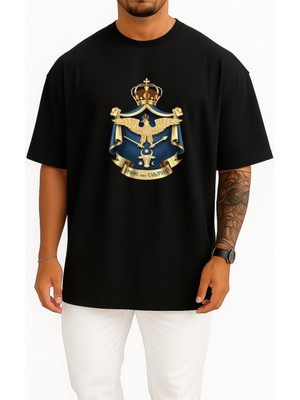 Bahriyeli Collection Oversize Iași Athenaeum Bucharest Göğüs Tasarımlı Unisex T-Shirt