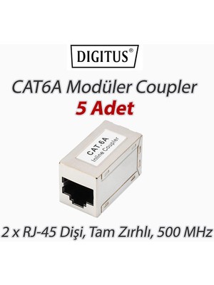 Digitus CAT6A Modüler Adaptör(Coupler) -5 Adet