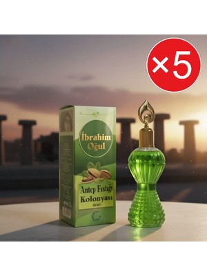 İbrahim Oğul Ibrahim Oğul Fıstık Kolonyası 200 ml Kristal Şişe 4 Adet – Doğal Ferahlık