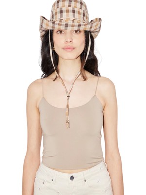 Mamayaga Kadın Askılı Spor Şık U Yaka Crop Top Curve Büstiyer Bluz