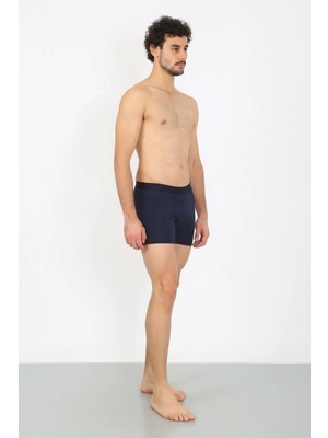 Moda Şahsenem Moda Erkek Pamuk Likralı Boxer Lacivert