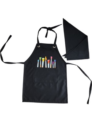 Çocuk Mutfak Önlüğü,etkinlik Önlüğü+Bandana