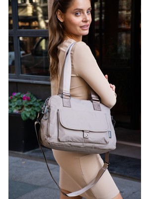 Rky Serenity Sanmorris Paraşüt Kumaş Çıkarılabilir Askılı Suya Dayanıklı El ve Omuz Çantası