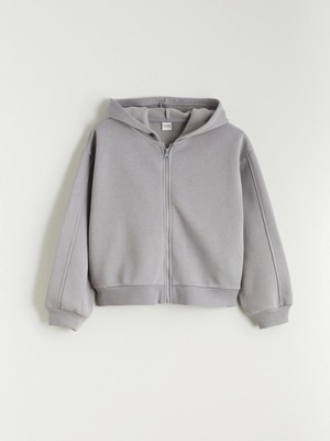 LC Waikiki Lcw Yeni Artı Yeni Sezon Kapüşonlu Kız Çocuk Fermuarlı Sweatshirt