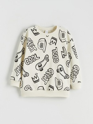 LC Waikiki Lcw Yeni Peak Yeni Sezon Baskılı Erkek Çocuk Kalın Sweatshirt