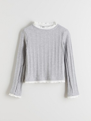 LC Waikiki Lcw Yeni Dik Yaka Kız Çocuk Tişört