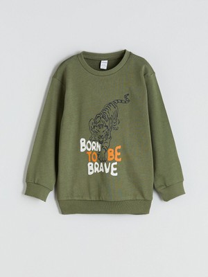 LC Waikiki Lcw Yeni Yeni Sezon Bisiklet Yaka Erkek Çocuk Sweatshirt