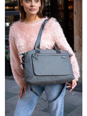 Rky Serenity Sanmorris Genişleyebilir Yan Fermuarlı Paraşüt Kumaş Ayarlanabilir Omuz Çantası