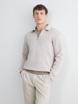 LC Waikiki Lcw Yeni Yeni Sezon Polo Yaka Erkek Sweatshirt