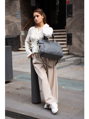 Rky Serenity Sanmorris Paraşüt Kumaş Çok Gözlü Hafif Günlük ve Seyahat Omuz Çantası