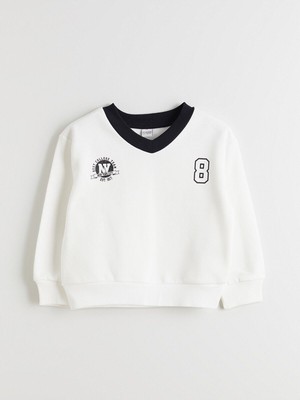 LC Waikiki Lcw Yeni Özmarka Yeni Sezon V Yaka Kız Çocuk Sweatshirt