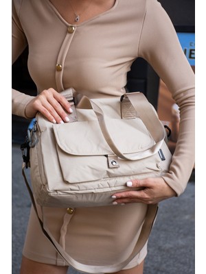 Rky Serenity Sanmorris Paraşüt Kumaş Çıkarılabilir Askılı Suya Dayanıklı El ve Omuz Çantası