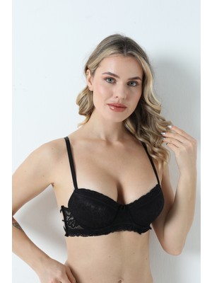 Hanuw Dantelli Kol Kordonlu Dolgusuz Sütyen