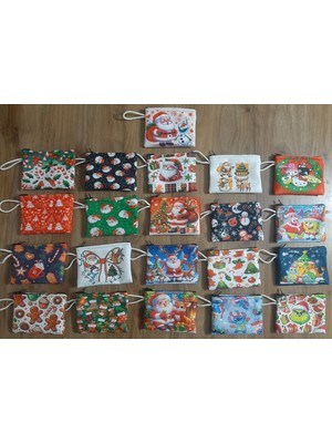 Owl Bag Yılbaşı Yeniyıl Koleksiyonu Tasarim 20 Adet Karışık Bozuk Para Cuzdani Hediye  Seti