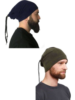 SP 2 Adet Polar Ipli Bere ve Boyunluk Lacivert Yeşil