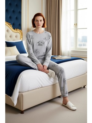 Ersefa Erkek Sevimli Hayvan Baskılı Pijama Takımı Fonksiyonel Dayanıklı Kaliteli Konforlu Estetik